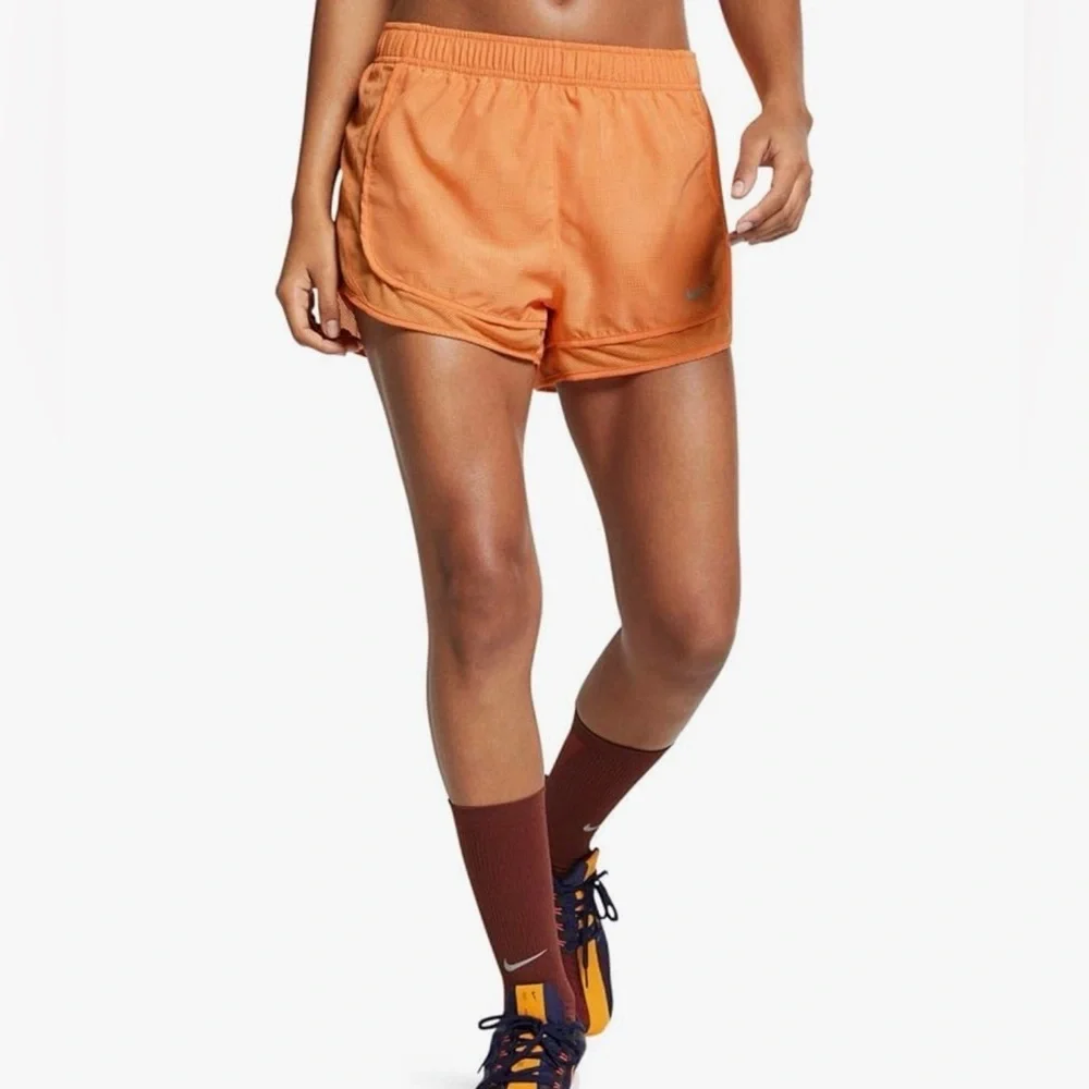Nike Women's Vibrant Orange Athletic Shorts